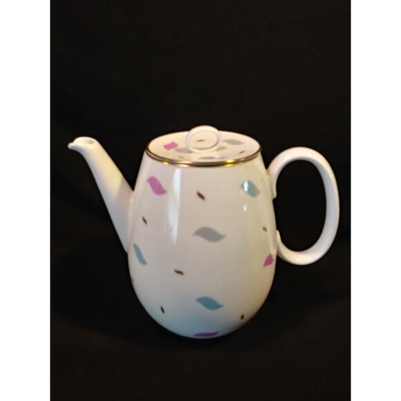 SALE 16Pc. Johann Haviland Coup Tea Set Pastel on White Gold Trim - Picture 2 of 15